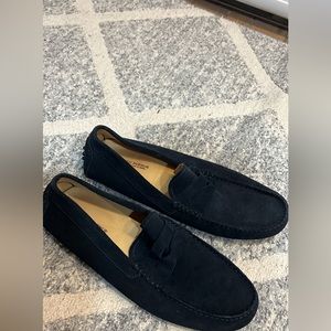 Mens velvet blue loafers saks fifth ave